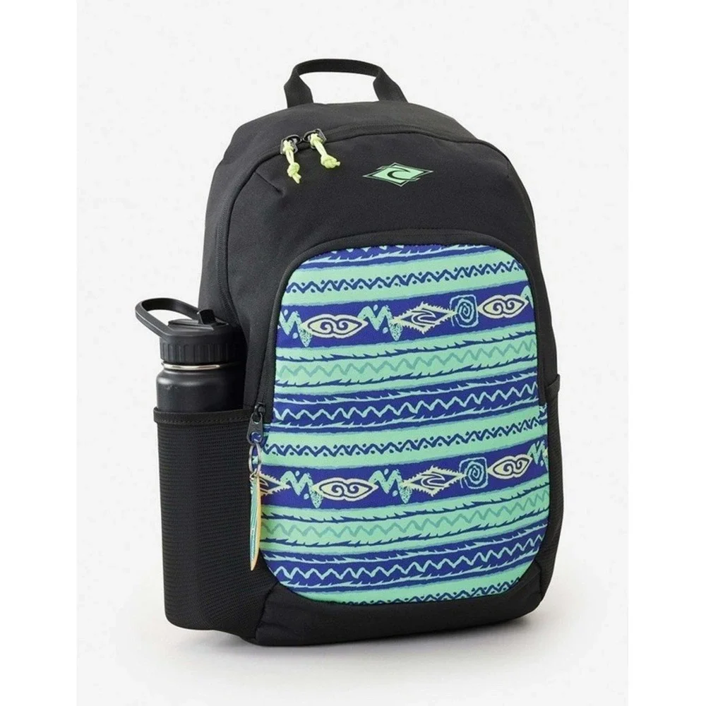 Rip Curl Ozone Cool Raw Energy 30L Backpack Black Green Laptop School NWT